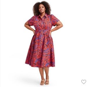 ALEXIS for Target RARE Short Sleeve Shirtdress